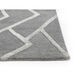 Zizi 96 X 60 inch Grey Indoor Hand-Tufted Rug, Hand-Tufted